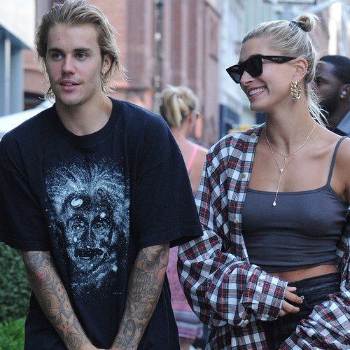 Justin Bieber and Hailey Baldwin in New York.