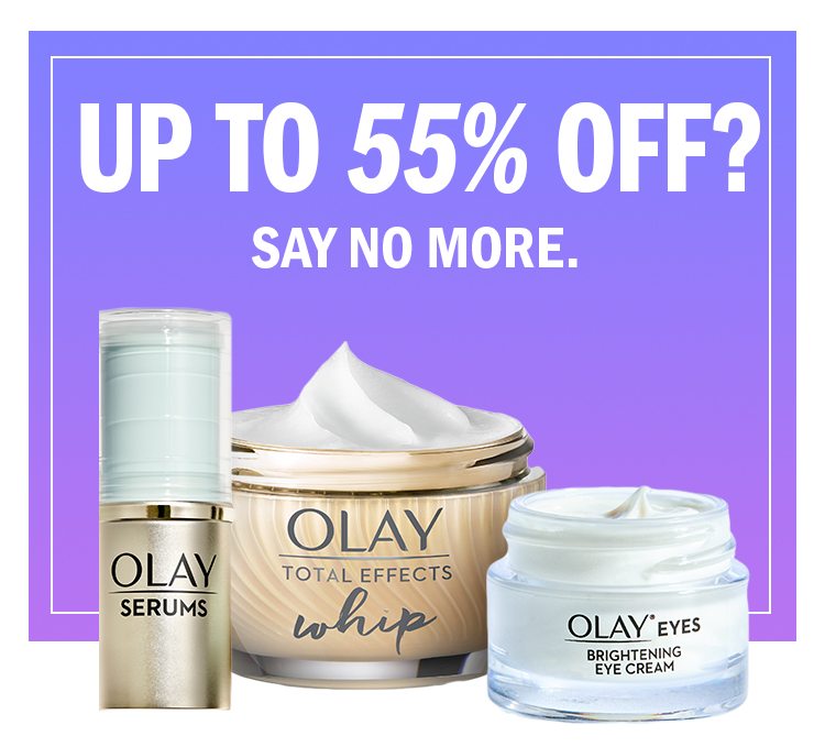 UP TO 55% OFF? SAY NO MORE. 