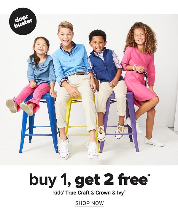 Buy 1, Get 2 FREE Kids' True Craft & Crown & ivy - Shop Now