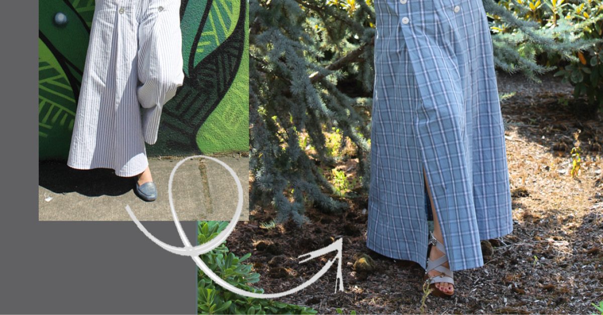 Pattern Hack: Pants to Skirt