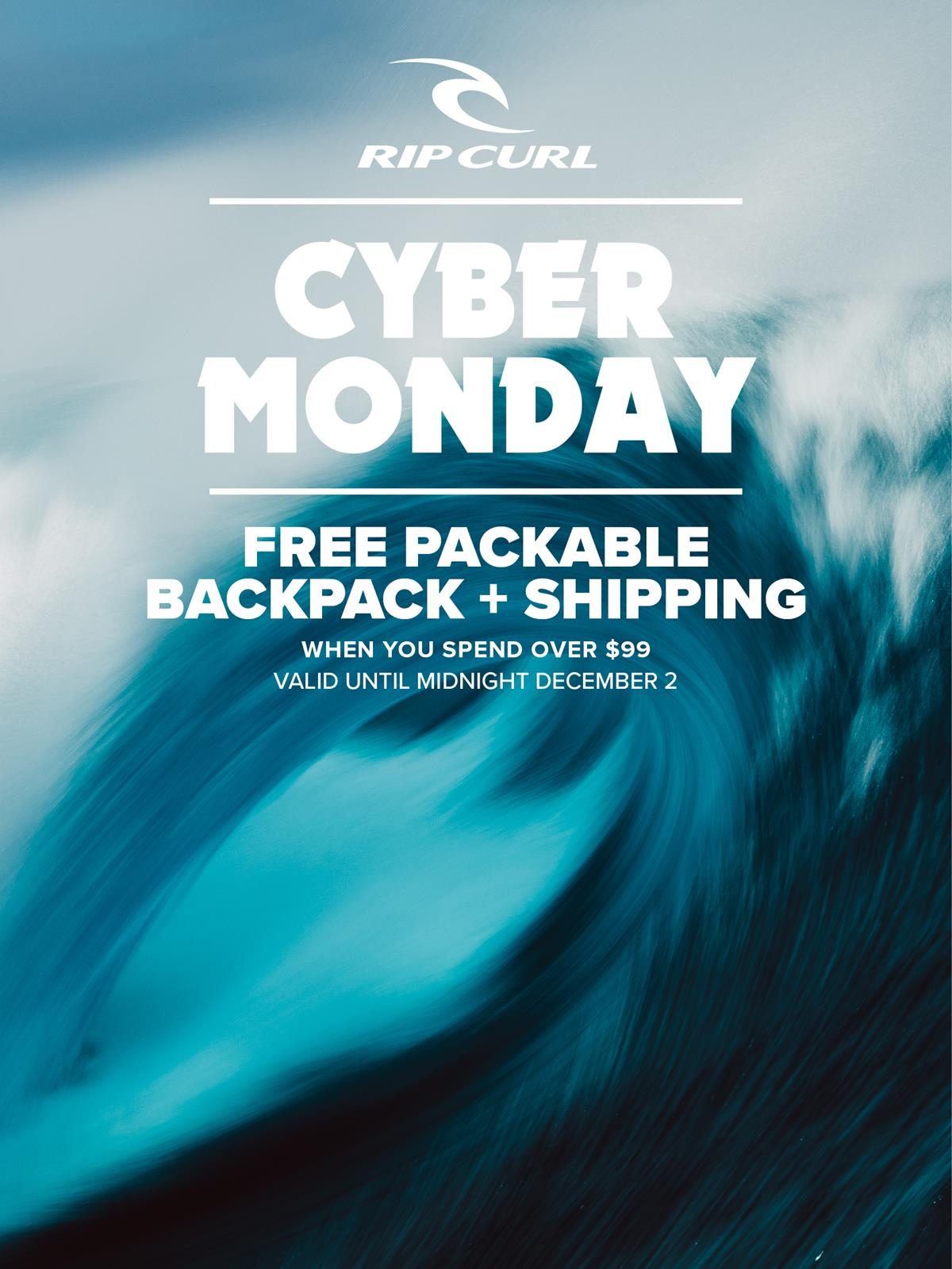 Cyber Monday - Get a FREE Packable Backpack