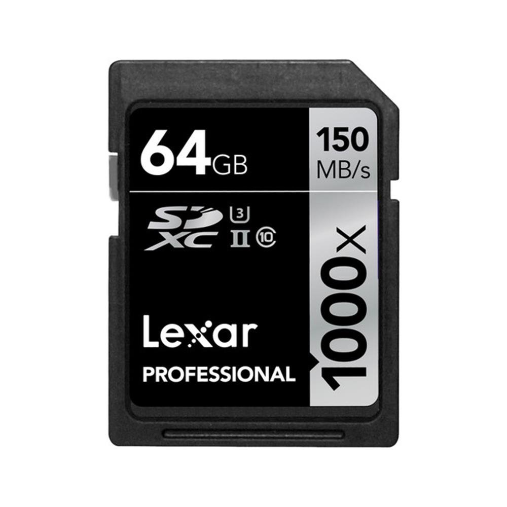 LEXAR 64GB SDXC 1000X PRO U3 UHS-II 