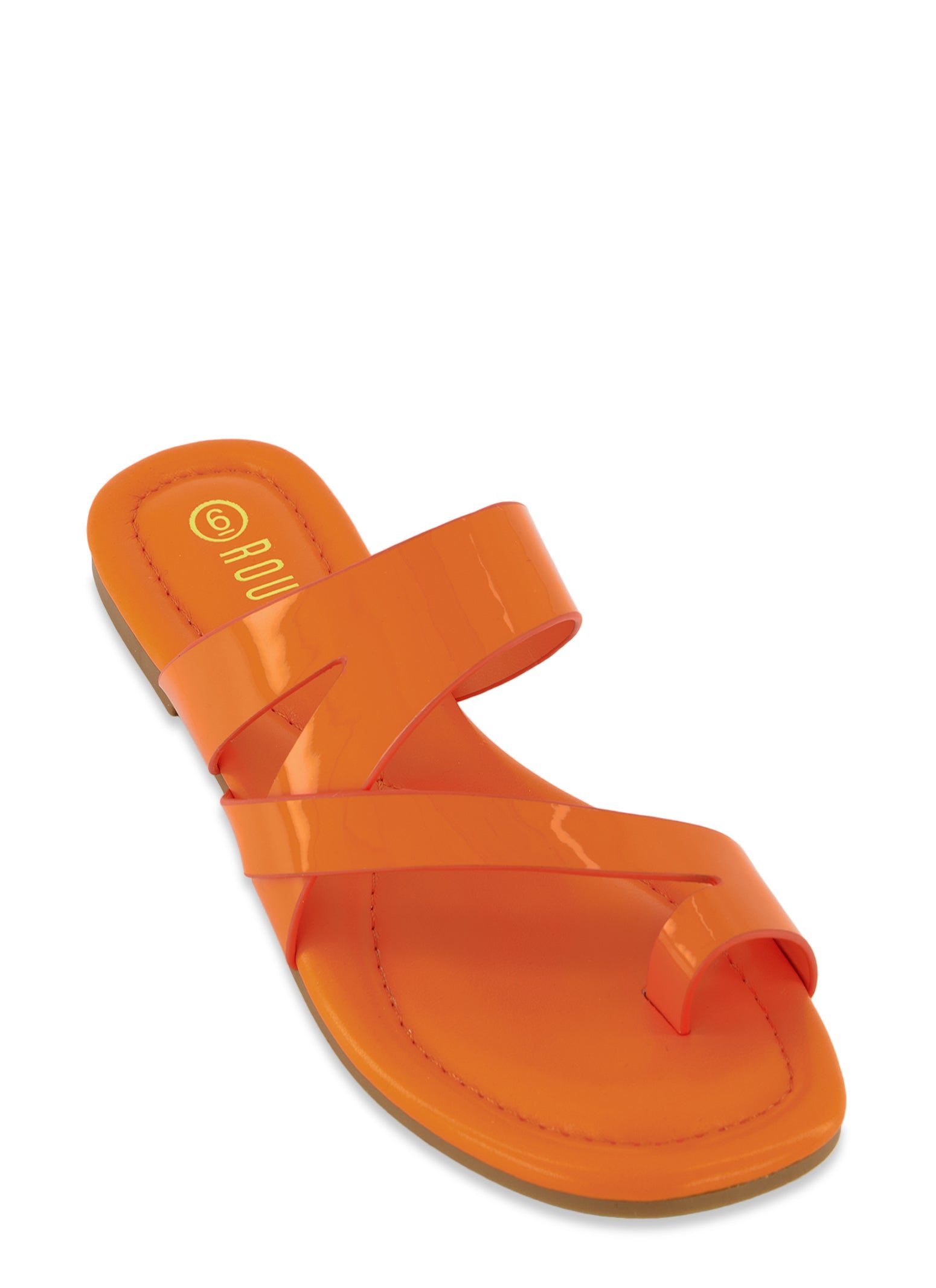 Toe Loop Asymmetrical Band Slide Sandals