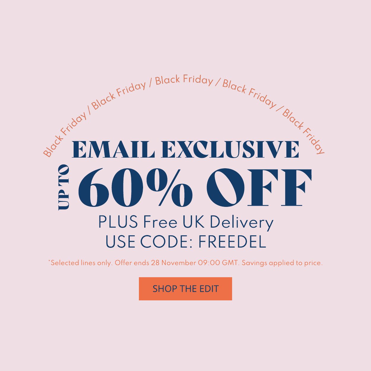 Up to 60% off | FREE DELIVERY with code FREEDEL