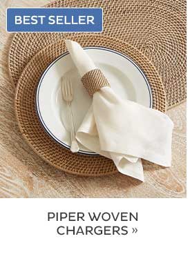 Piper Woven Chargers (Best Seller)