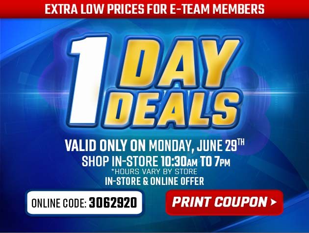 One Day Deals - Monday, June 29, 2020