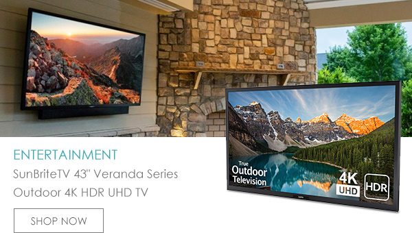 Shop SunBriteTV 43 Black Veranda Series Outdoor 4K HDR UHD TV