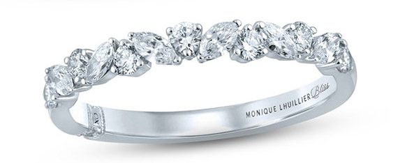 Diamond and White Gold Band