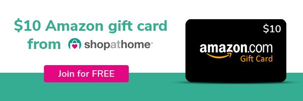 $10 Amazon gift card from ShopAtHome