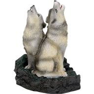 Howling Wolves Incense Burner