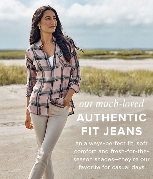 Our much-loved authentic fit jeans »