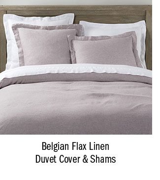 Belgian Flax Linen Duvet Cover & Shams