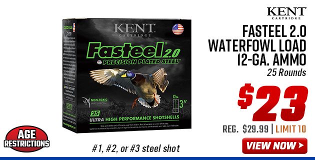 Kent Ammunition Fasteel 2.0 Waterfowl Load 12-GA. Ammo