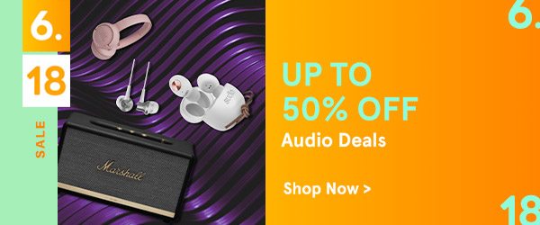 Audio Deals Up to 50% Off