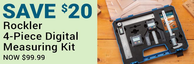 ROCKLER 4-PC DIGITAL MEASURING KIT Reg 199.99 Sale 99.99 Save $20