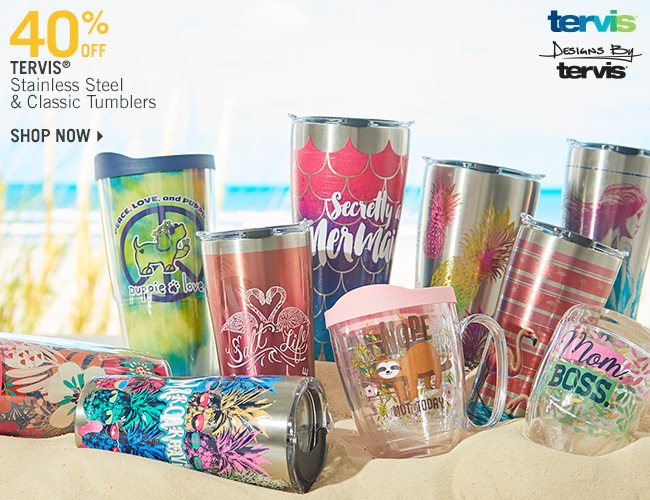 Shop 40% Off Tervis Stainless Steel & Classic Tumblers