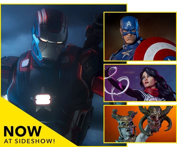 Now Available at Sideshow - Iron Patriot, Captain America, Silk, Kier