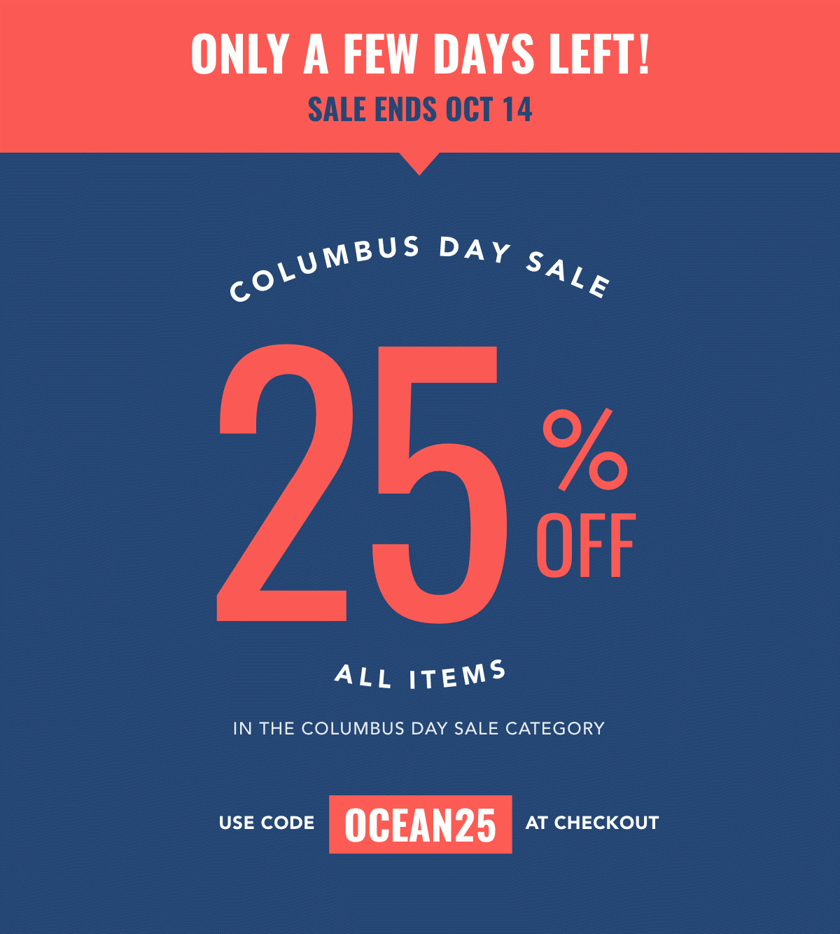 Hero - Columbus Day Sale