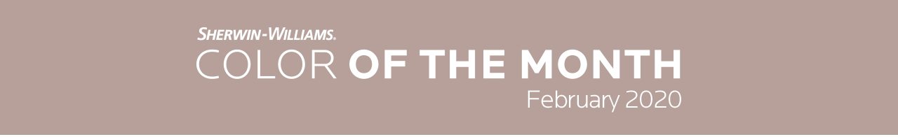 Sherwin-Williams COLOR OF THE MONTH February 2020