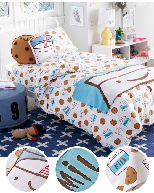 Organic Milk and Cookies Bedding