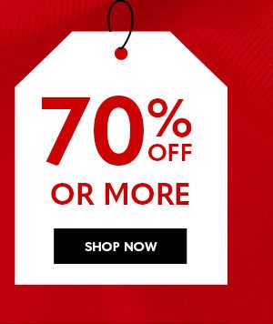 Clearance 70% off or more