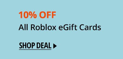 10% Off All Roblox eGift Cards