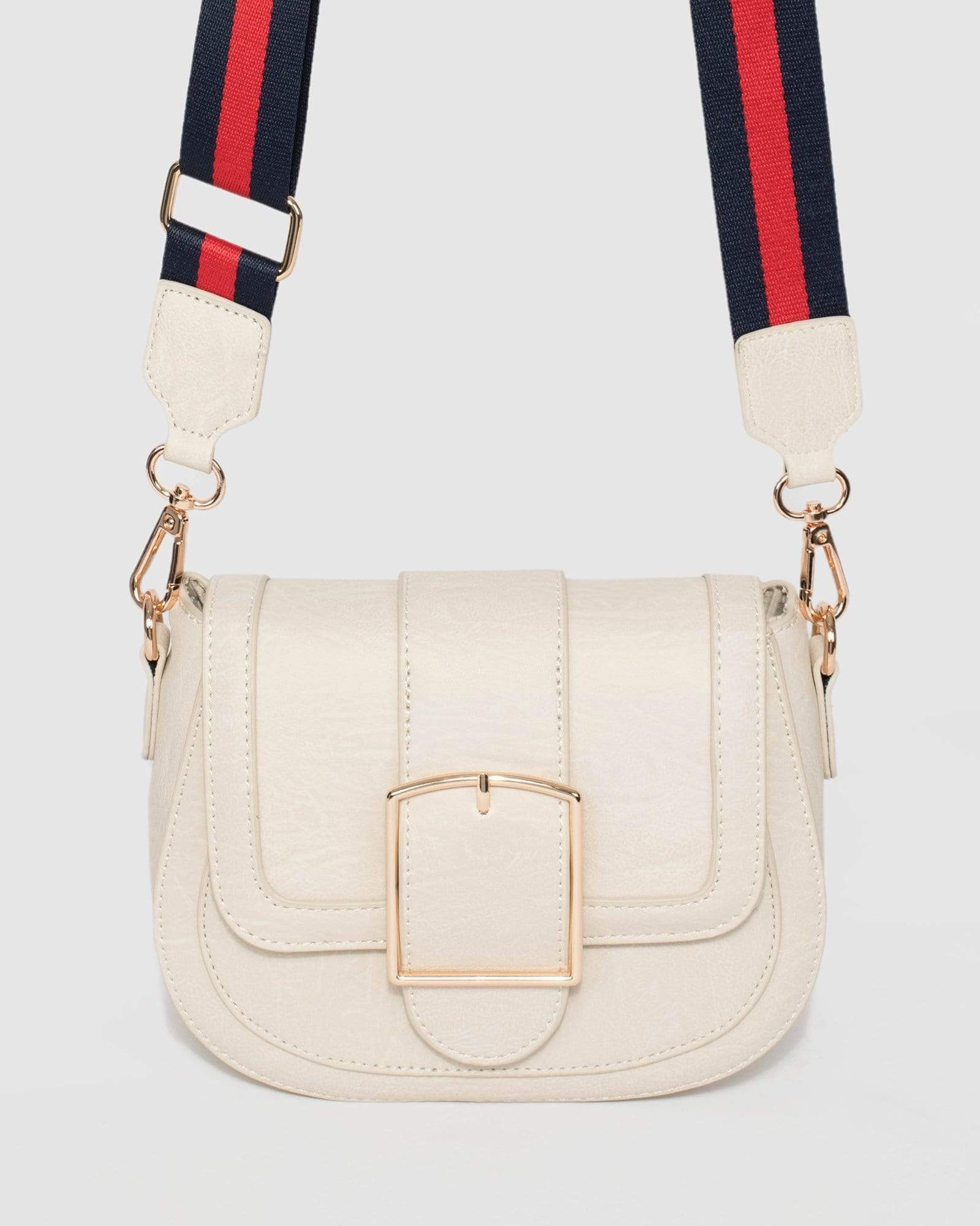 Image of Ivory Valle Buckle Crossbody Bag