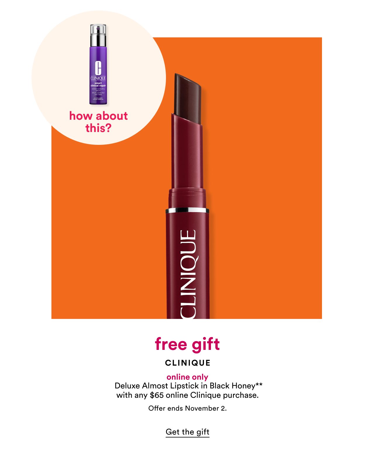 free gift | Clinique | Get the gift