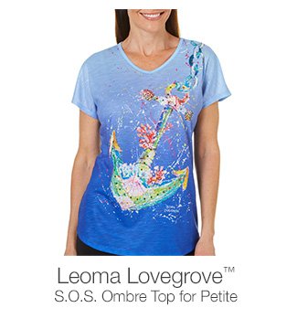 Shop Leoma Lovegrove S.O.S. Ombre Top