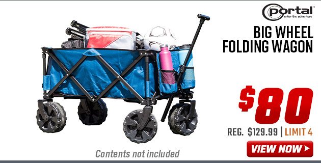 Portal Big Wheel Folding Wagon