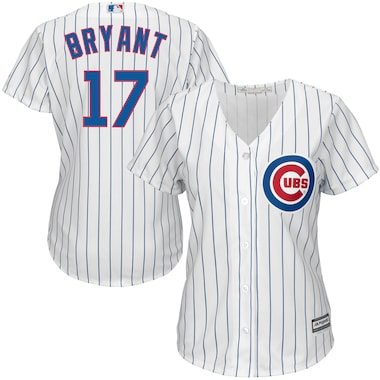 Kris Bryant Chicago Cubs Majestic Women's Cool Base Player Jersey - White