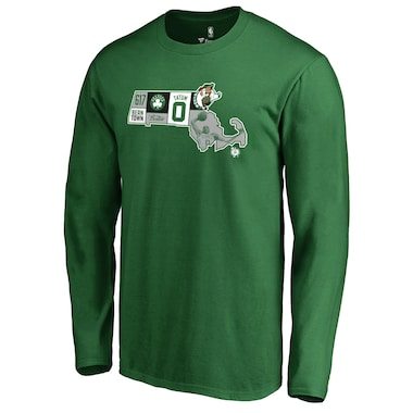 Fanatics Branded Jayson Tatum Boston Celtics Kelly Green Player Team State Long Sleeve T-Shirt