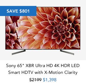 Shop Sony 65 XBR Ultra HD 4K HDR LED Smart HDTV with X-Motion Clarity