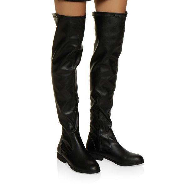 Side Zip Over the Knee Boots