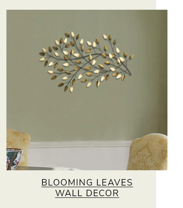 Blowing Leaves Gold and Beige Metal Wall Decor | SHOP NOW