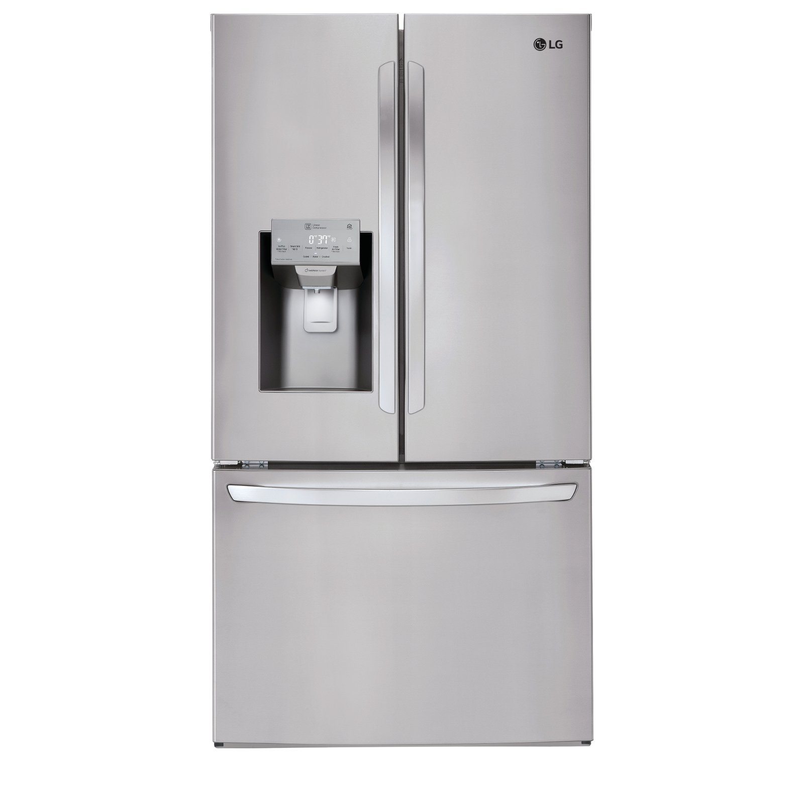 LG 22.1 cu ft Counter Depth French Door Refrigerator - Fingerprint Resistant Stainless Steel