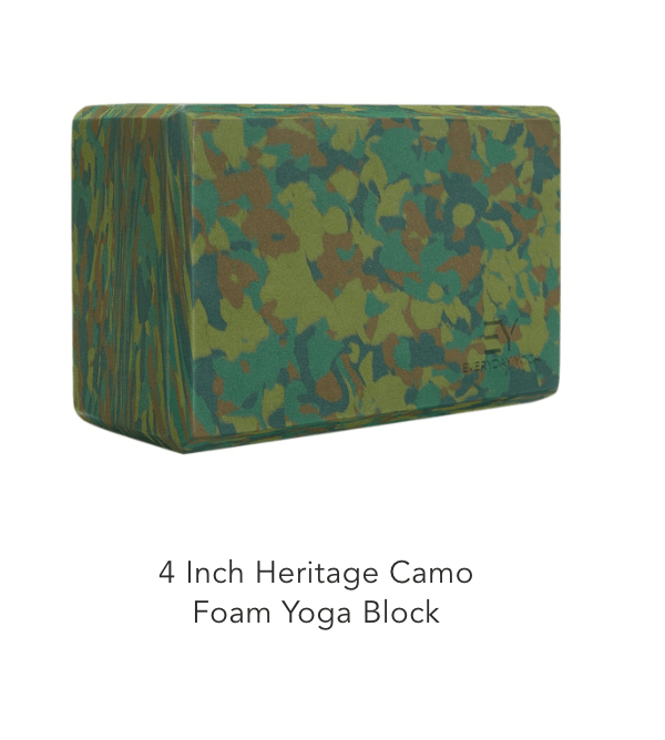 Everyday Yoga 4 Inch Heritage Camo Foam Yoga Block