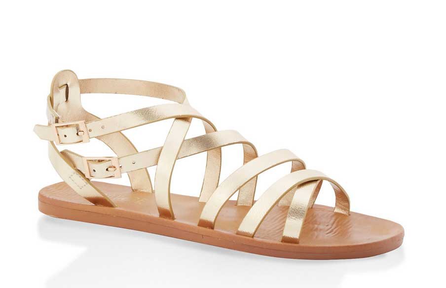 Strappy Double Buckle Sandals