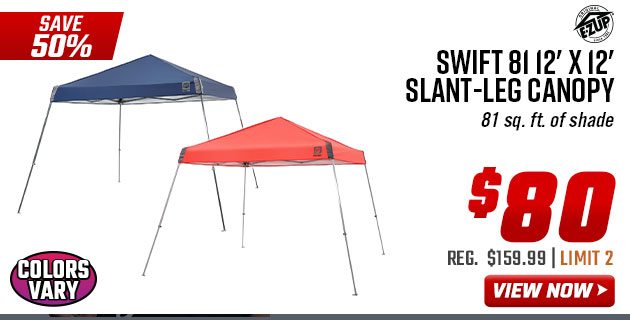 E-Z UP Swift 81 12' x 12' Slant-Leg Canopy