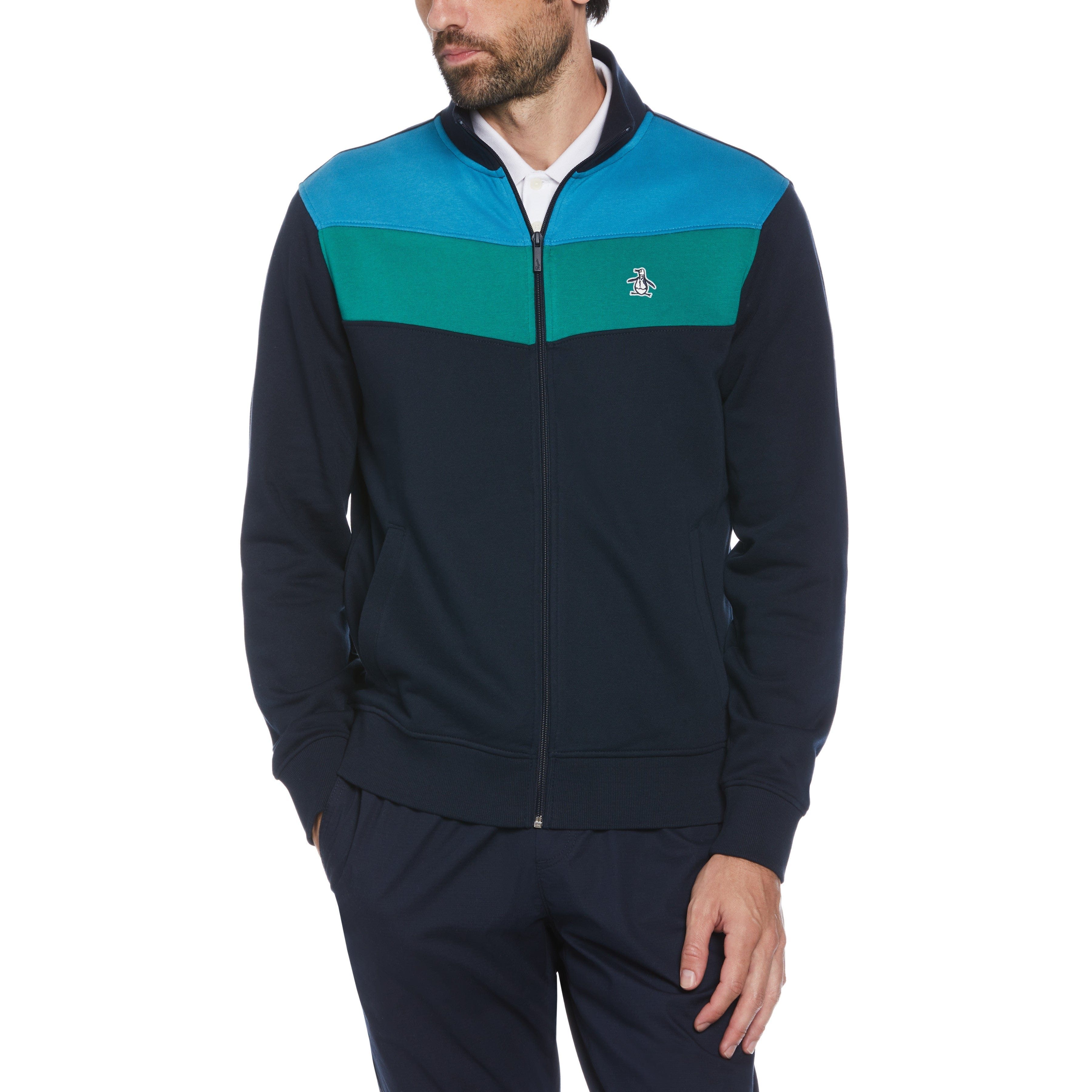 Image of Colorblock Fleece Track Jacket