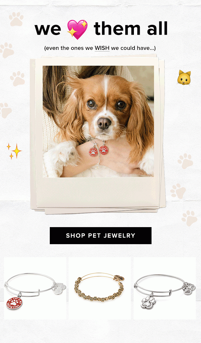 Shop pet inspired jewelry by Alex and Ani.