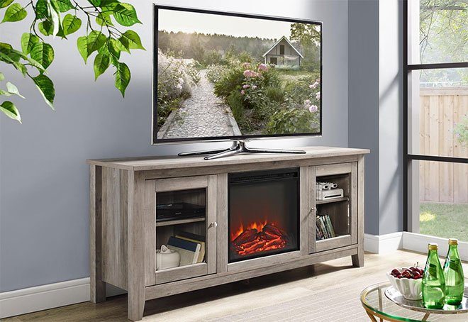 Winter Fireplace TV Stand Sale