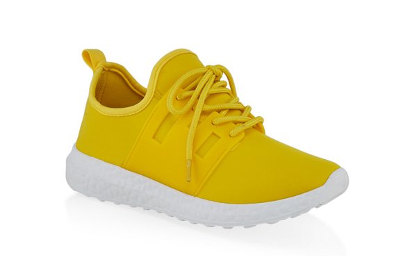 Neoprene Lace Up Athletic Sneakers