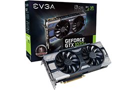 EVGA GeForce GTX 1070Ti FTW2 8GB GDDR5 Optimized Airflow Graphics Card w/ 9 Temp Sensors, Adjustable RGB LED
