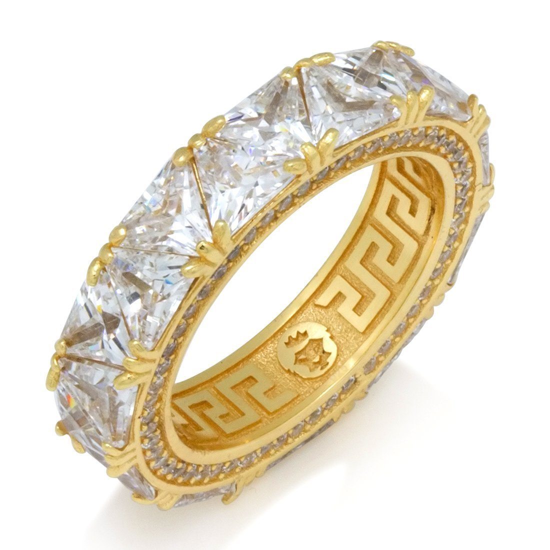 Image of Sterling Silver Trinity Stone Ring