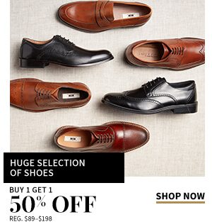 Buy 1 Get 1 50% Off Huge Selection of Shoes