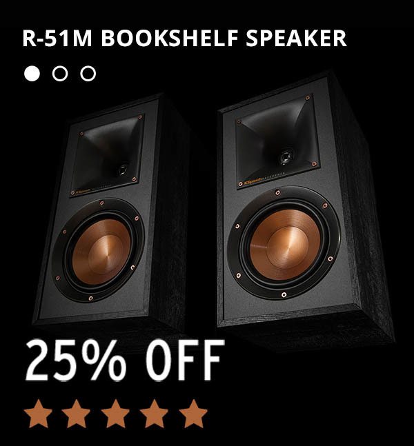 R-51M Bookshelf Speaker - 25% off - 5 Star