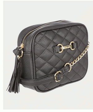 Black Quilted Bag 