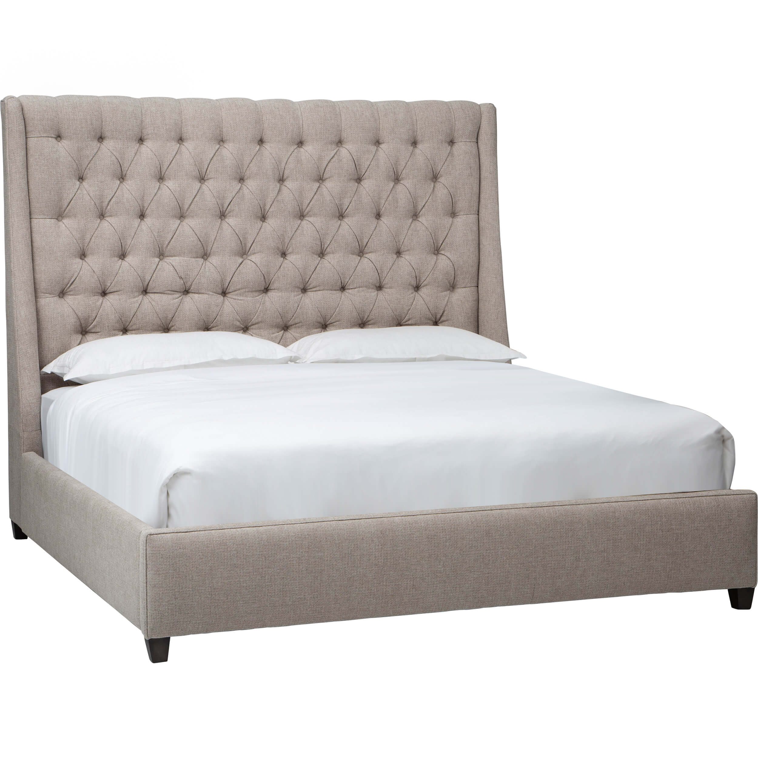 Image of Amelia Tall King Bed, Dupree Pebble