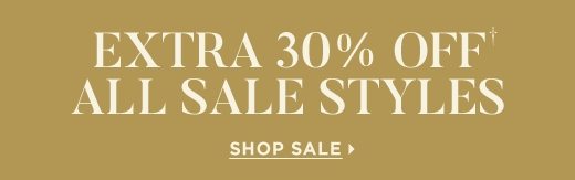 Extra 30% off all sale styles. Shop sale »